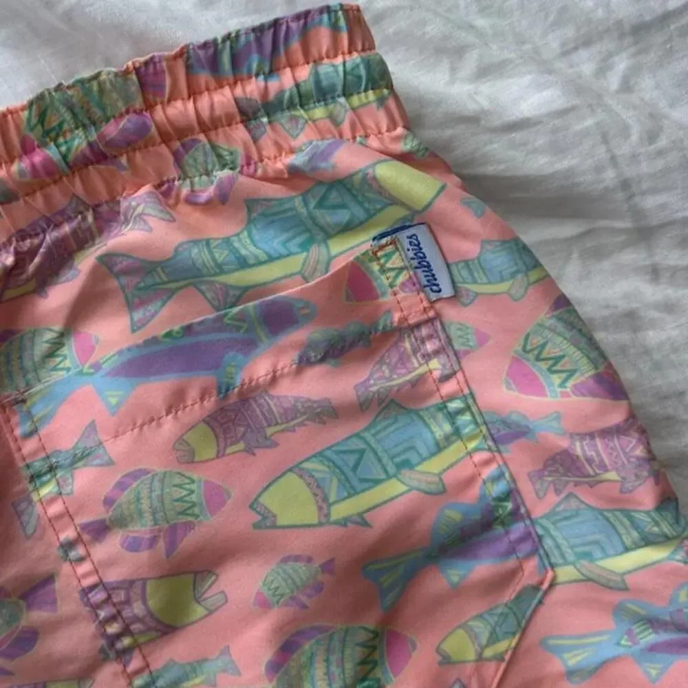 Vintage chubbies pink swim shorts